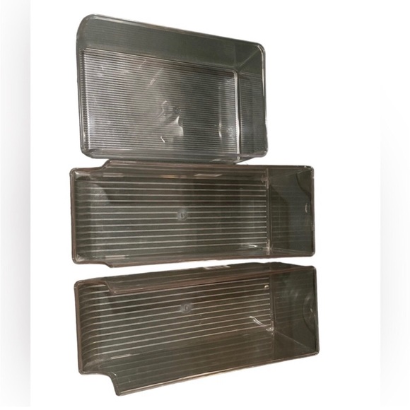 Interdesign Fridge Bins Clear Three Pieces - Picture 4 of 4